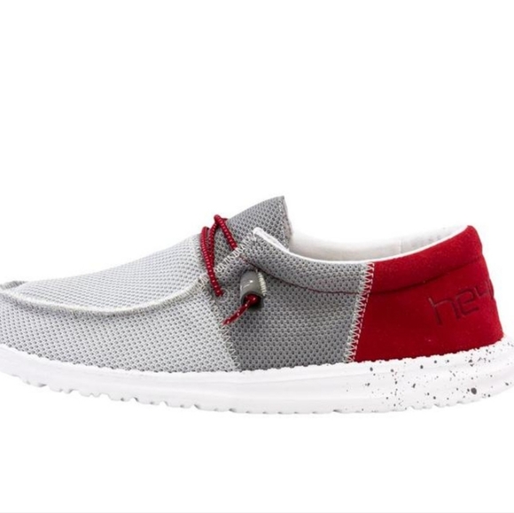 HEY DUDE WALLY TRI SOX  RED AND GREY - Picture 8 of 8